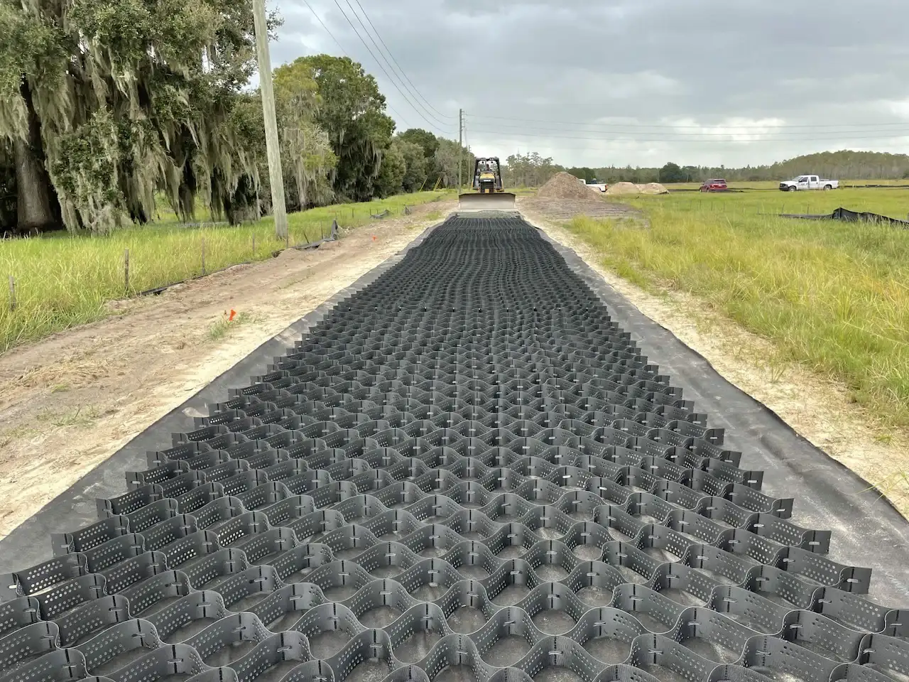 Geocell Road Construction